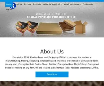 Khaitanpaper.com(Khaitan Paper and Packaging (P) Ltd) Screenshot