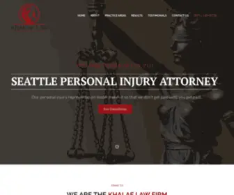 Khalaflegal.com(Seattle Personal Injury Attorney) Screenshot