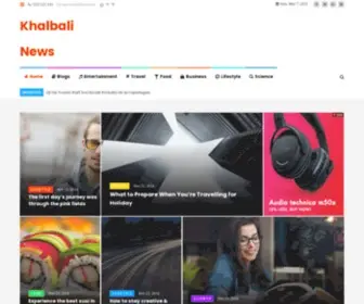 Khalbalinews.online(Just another WordPress site) Screenshot