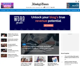 KhaleejTimes.ae(Khaleej Times) Screenshot
