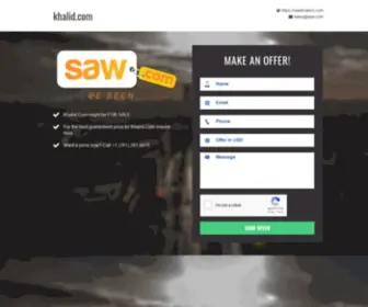 Khalid.com(Khalid) Screenshot