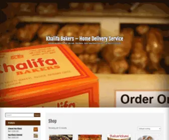 Khalifabakery.com(Home Delivery Service) Screenshot