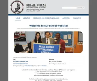 Khalilgibranhs.org(Today's Achievers Tomorrow's Leaders Khalil Gibran International Academy High School) Screenshot