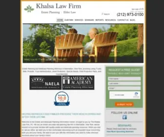 Khalsalaw.com(The Khalsa Law Firm) Screenshot