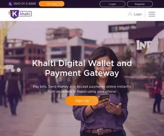 Khalti.com(Digital Wallet & Online Payment Services in Nepal) Screenshot