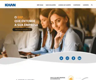 Khan.com.br(Página de Login) Screenshot