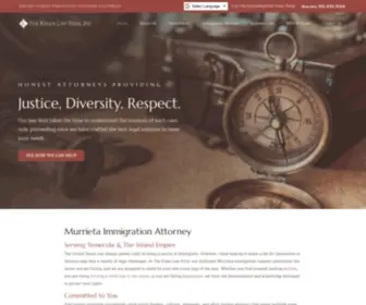 Khanattorneys.com(Murrieta Immigration Attorney) Screenshot