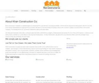 Khanconstruction.com(Khan Construction Co) Screenshot