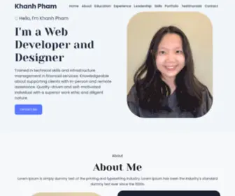 Khanh-Pham.com(Khanh Pham) Screenshot