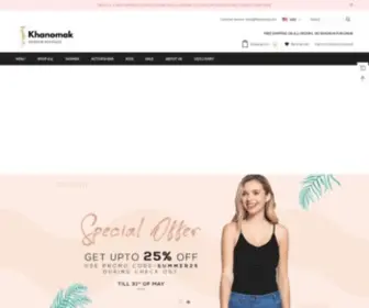 Khanomak.com(Fashion Online For Women) Screenshot