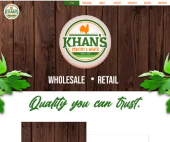 Khanspoultry.com(Khan's Poultry & Meats Ltd) Screenshot