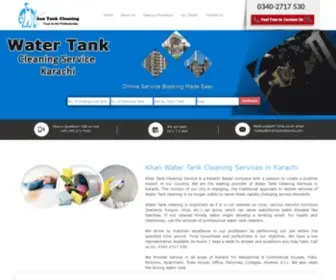 Khantankcleaning.com(Water Tank Cleaning Services in Karachi) Screenshot