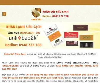 Khanuotsieusach.com(Khăn ướt siêu sạch) Screenshot