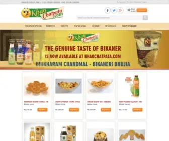 Khaochatpata.com(Order Authentic Indori Namkeen) Screenshot