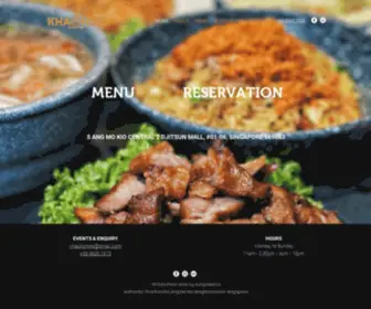 Khaohomsg.com(Authentic Thai Food) Screenshot