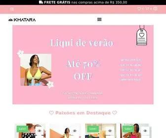 Khatara.com.br(Somos uma marca com estilo além do tempo) Screenshot