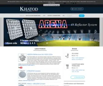 Khatod.com(Khatod Optical Solutions for LED Lighting and Components) Screenshot