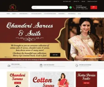 Khatricreations.com(Buy beautiful cotton dress material) Screenshot