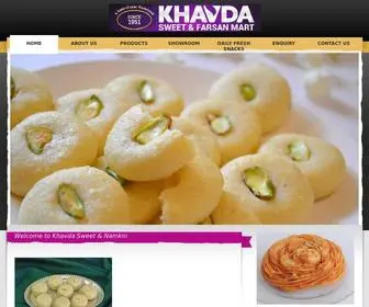 Khavdasweet.com(Khavda Sweets Bhuj (Original)) Screenshot