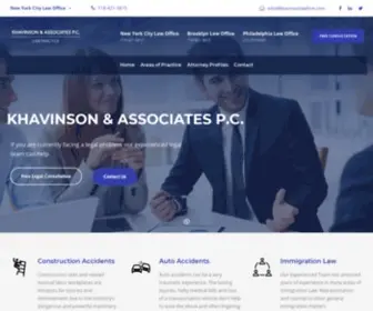 Khavinsonlawfirm.com(Khavinson Law Firm) Screenshot