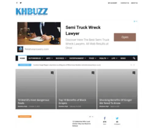 Khbuzz.com(Online buzz) Screenshot