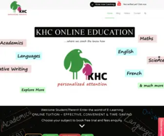 Khconlineeducation.com(KHC Online) Screenshot