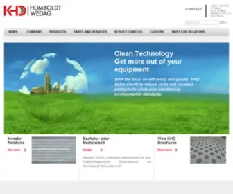 KHD.com(KHD Humboldt Wedag) Screenshot
