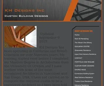 Khdesignsinc.ca(Brief description of what KH Designs Inc) Screenshot