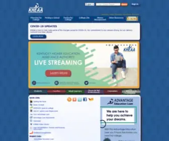 Kheaa.com(The Kentucky Higher Education Assistance Authority) Screenshot