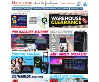 Khe.com.au(Karaoke Home Entertainment) Screenshot