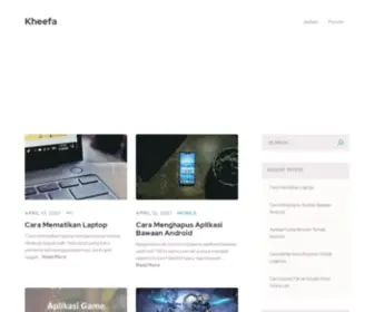 Kheefa.com(Bahas Teknologi Tiada Henti) Screenshot