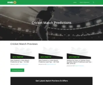 Khel11.com(Cricket Match Predictions & Tips) Screenshot