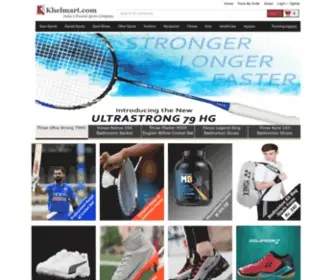 Khelmart.com(Online Sports Store India) Screenshot