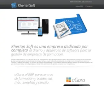 Kherian.com(Desarrollo de software de gestion para centros de formacion y academias) Screenshot