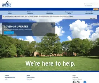 Kheslc.com(Home Page Kentucky Higher Education Student Loan Corporation) Screenshot
