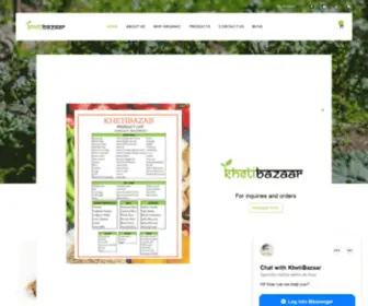 Khetibazaar.com(Healthy Organic Products In Nepal) Screenshot