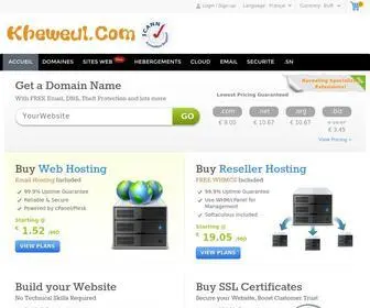 Kheweul.org(Domain names & web hosting company) Screenshot