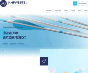 KHfweste.de(Rechtsanwälte) Screenshot