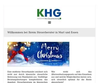 KHG-Steuerberatung.de(Steuerberater Marl Essen) Screenshot