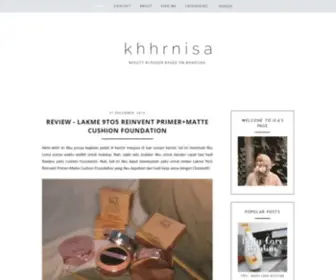 KHHrnisa.com(Beauty sugar by khhrnisa adalah blog) Screenshot