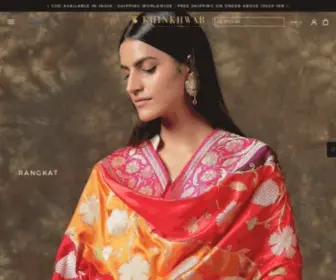 Khinkhwab.com(Handloom Banarasi Silk Sarees) Screenshot