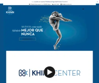 Khinncenter.com(Centro de rehabilitación física y entrenamiento) Screenshot