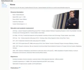 Khirevich.com(Siarhei Khirevich's site) Screenshot