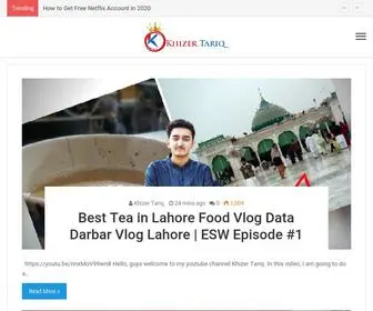 Khizertariq.com(Khizer Tariq Blog) Screenshot