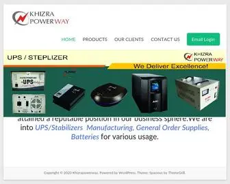 Khizrapowerway.com(Sales & UPS Manufacture) Screenshot