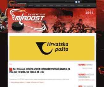 KHL-Mladost.hr(KLUB HOKEJA NA LEDU &quot;MLADOST&quot;) Screenshot