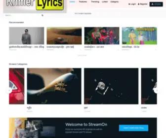 Khmerlyrics.net(Khmer Lyrics) Screenshot