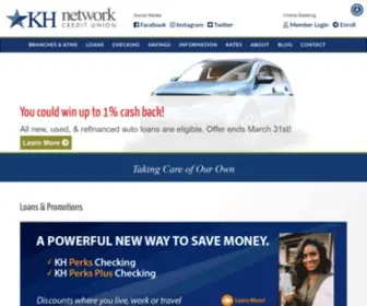 Khnetworkcu.com(KH Credit Union) Screenshot