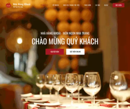 Khoairestaurant.com(Nhà hàng Khoái) Screenshot