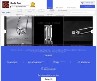 Khodaleximdiamonds.com(Khodal Exim) Screenshot